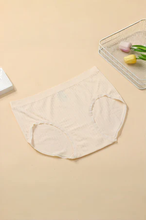 3 Pack Plus Size Textured Stripe Brief | Seamless Modal